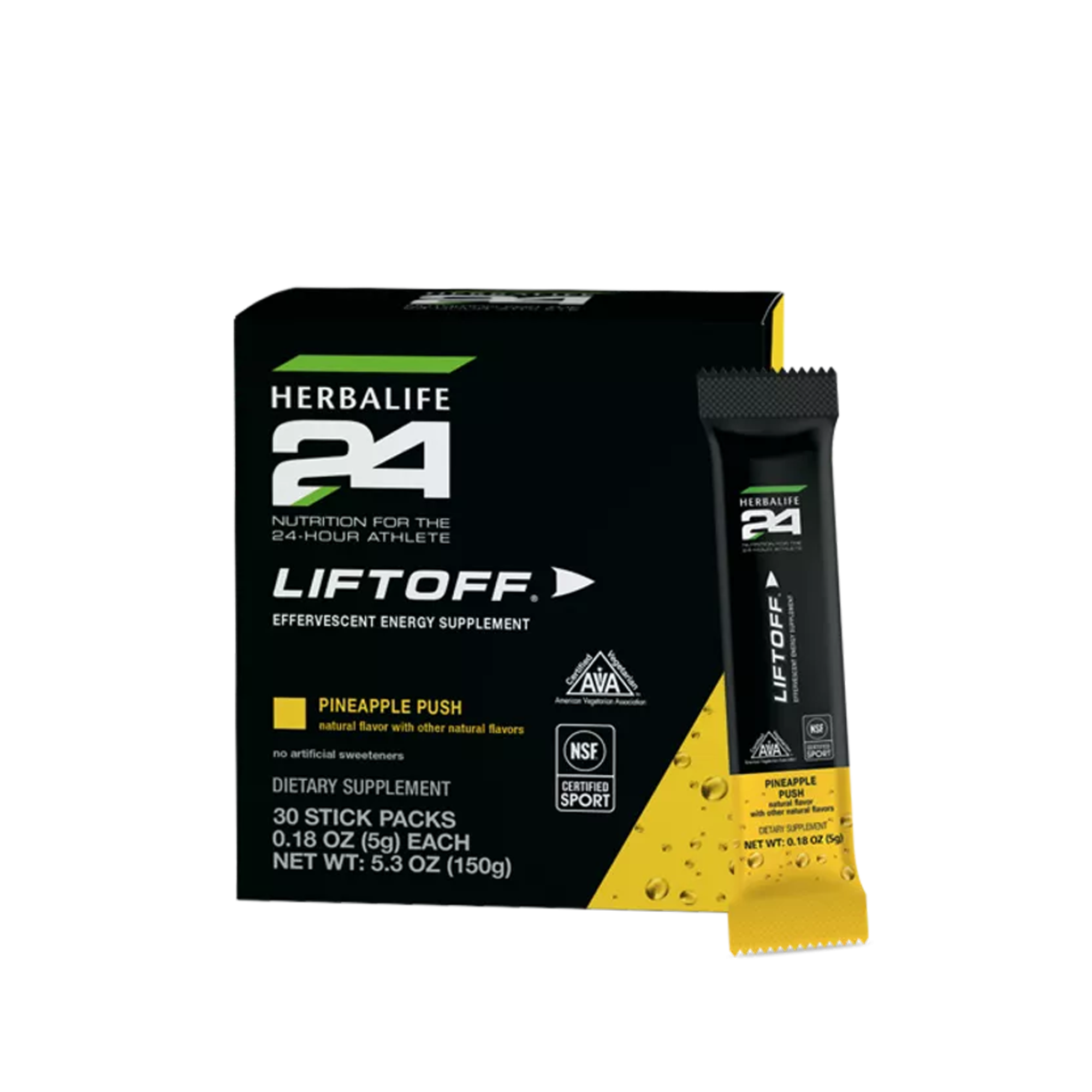 Herbalife24 Liftoff - Pineapple Push, 30 Packets