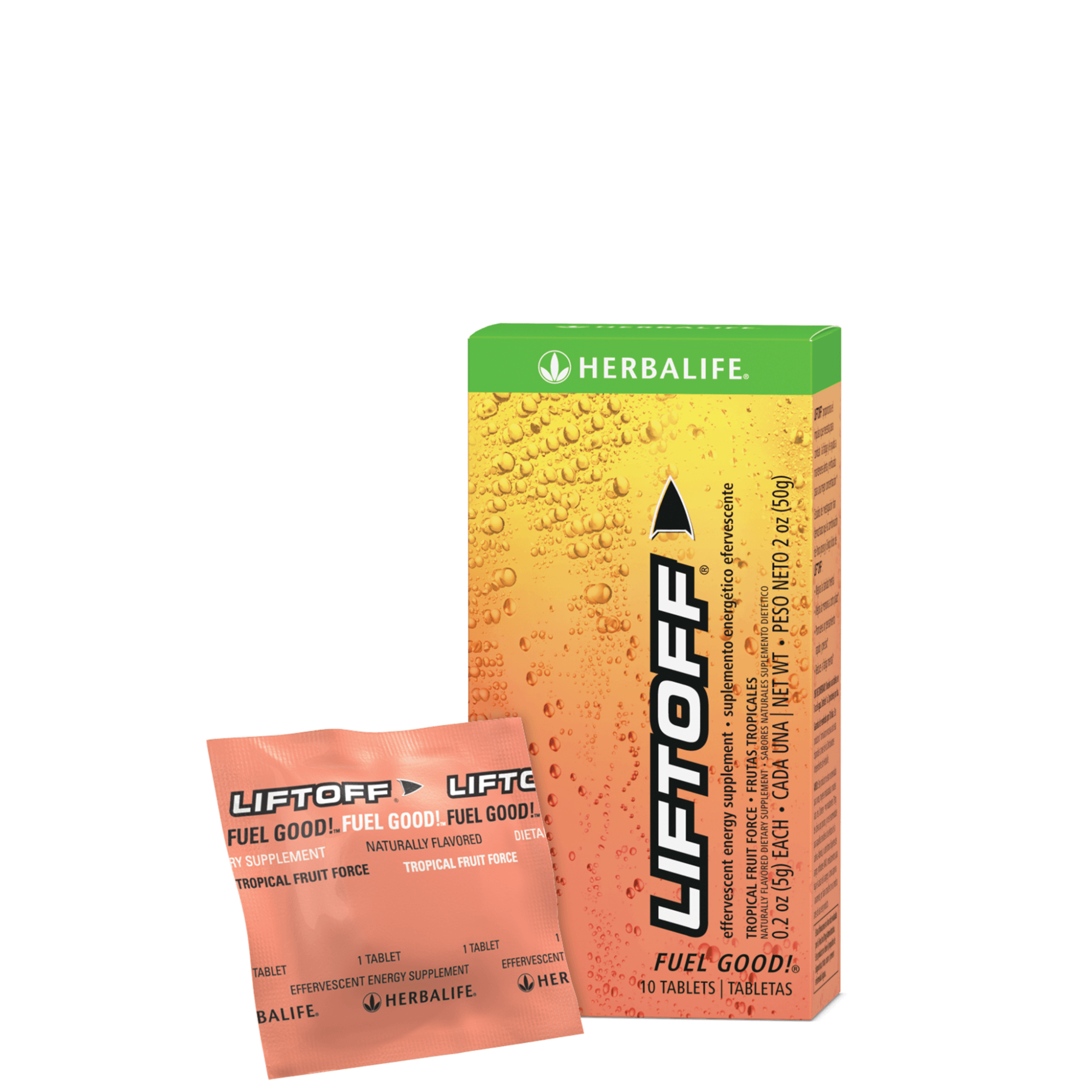 Liftoff - Tropical Fruit Force, 10 Tablets