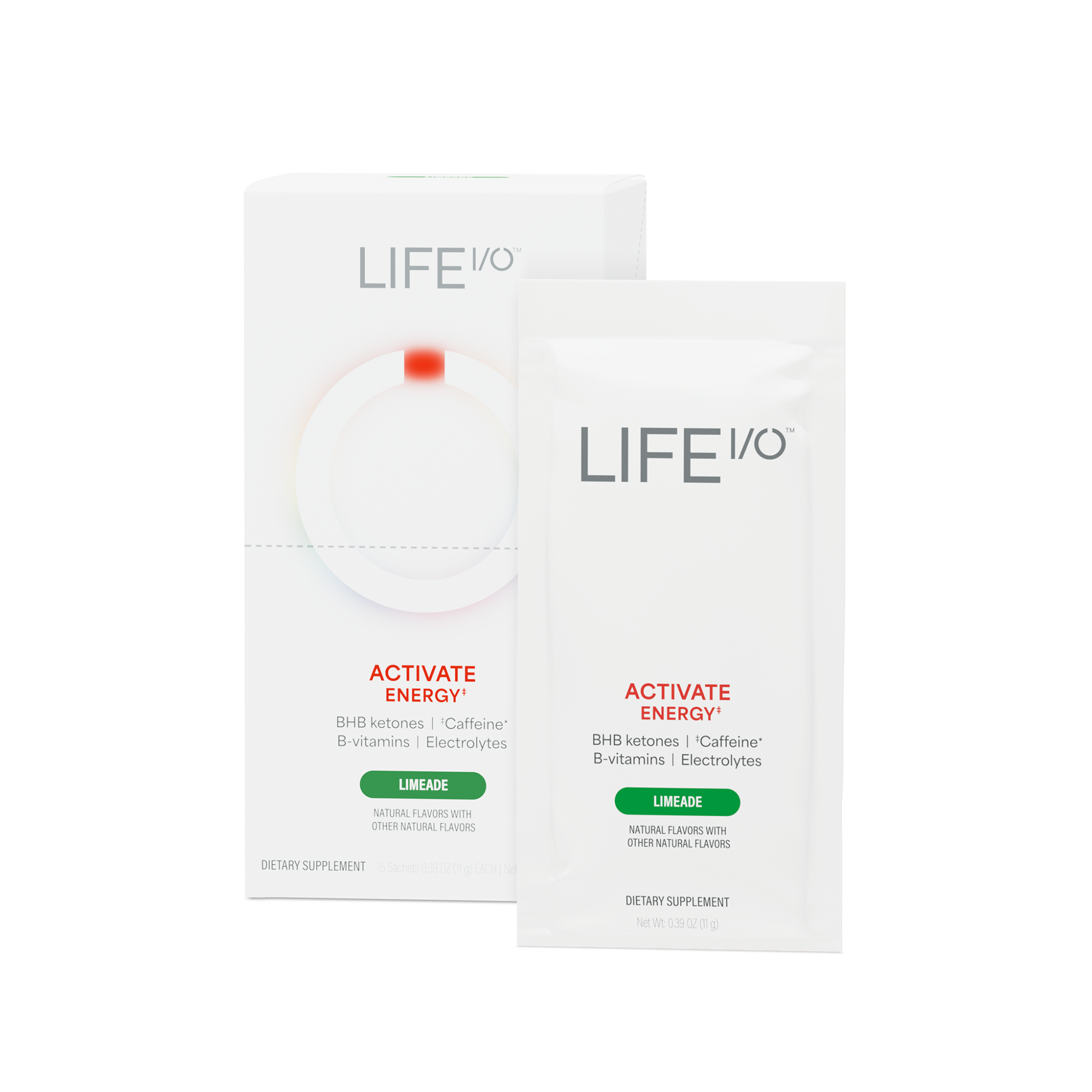 Life I/O Activate Energy - Limeade, 15 Sachets