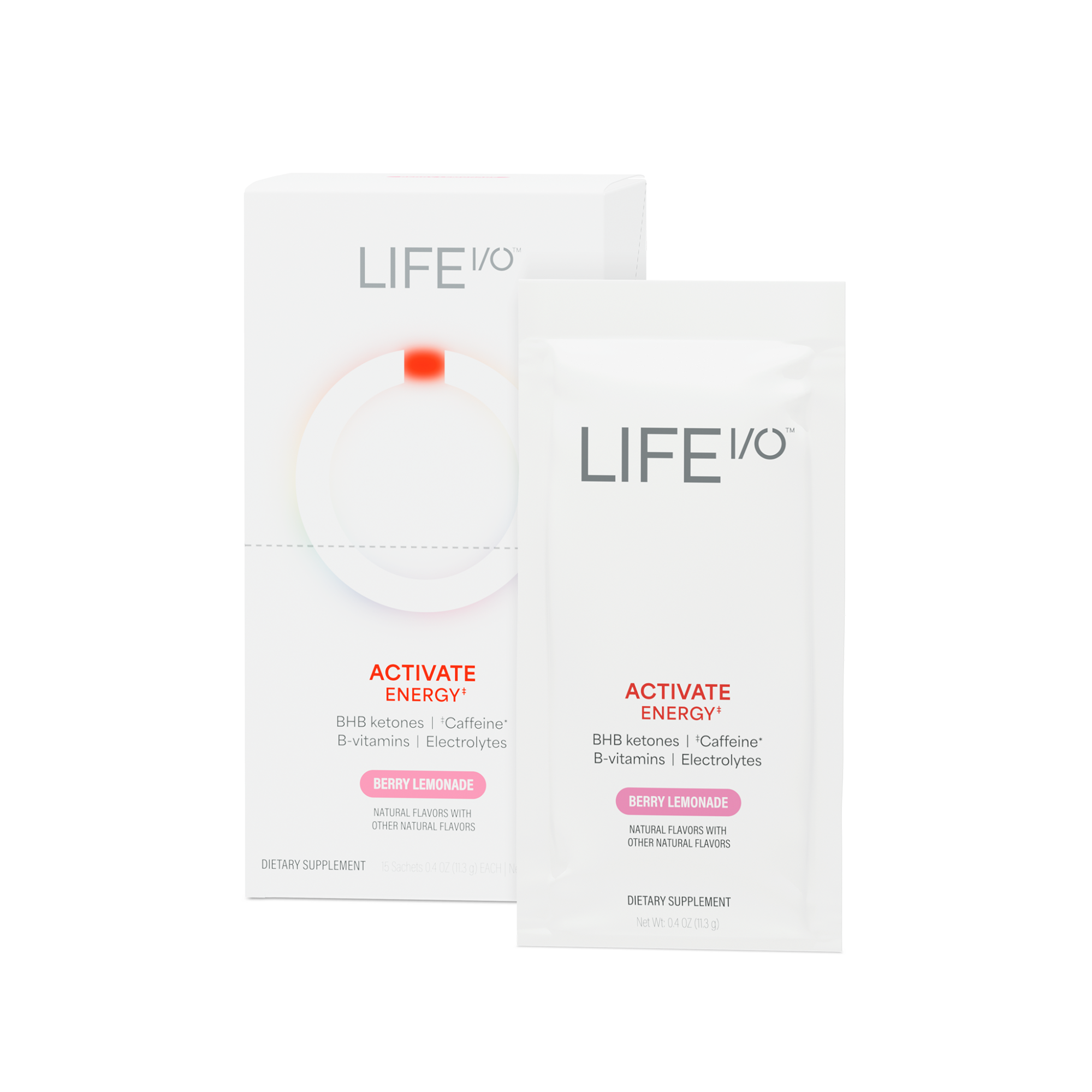 Life I/O Activate Energy - Berry Lemonade, 15 Sachets